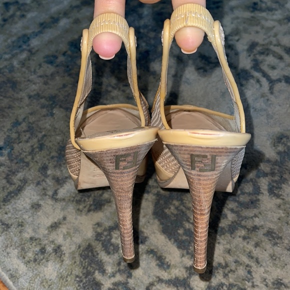 FENDI PLATFORM HEELS - Picture 3 of 3